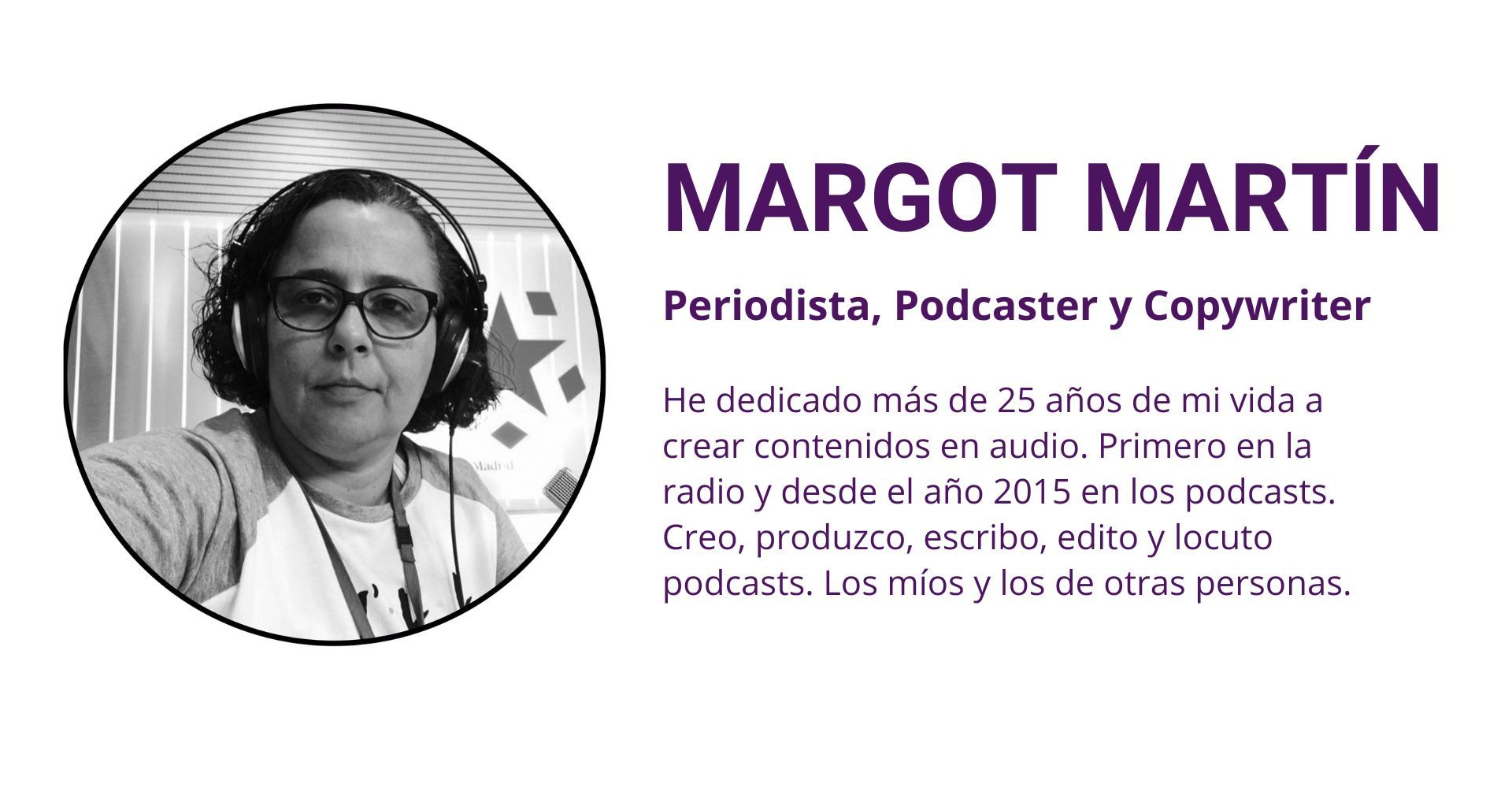 Taller podcast El Recuento_Margot Martín