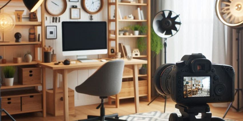 espacio para grabar vídeo en casa